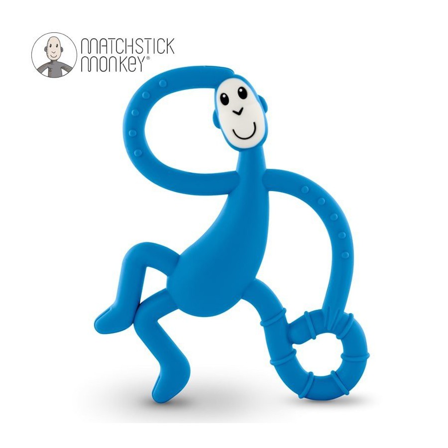 Matchstick Monkey Dancing Blue Terapeutyczny Gryzak Masujacy ze