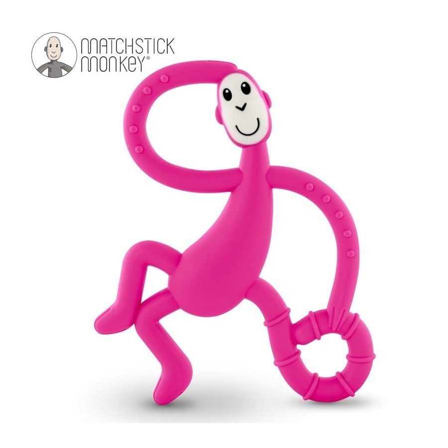 Matchstick Monkey Tancujúce ružové terapeutické hryznutie