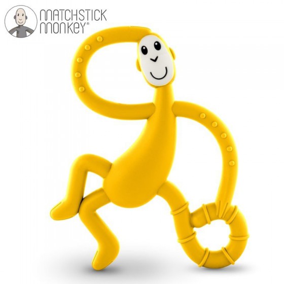Matchstick Yellow Monkey Dancing Teether therapeutic massage