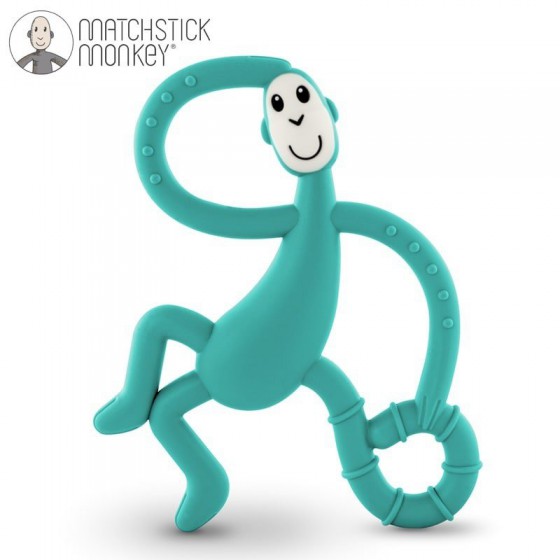 Matchstick Green Monkey Dancing Teether therapeutic massage