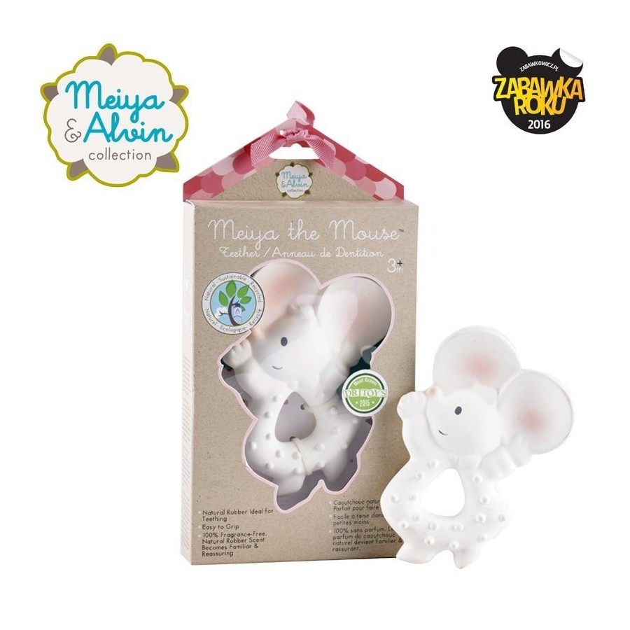 Meiya & Alvin - Organic Mouse Meiya Rubber teether