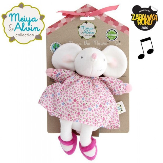 Meiya & Alvin - Meiya Mouse Musical Lulluby Doll with Soft Head