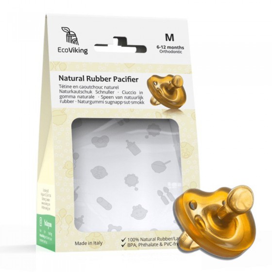 Eco Viking Anatomical soother Hevea age 6m +