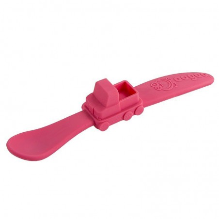 oogaa Pink Truck cuillère à soupe en silicone