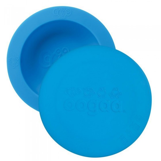 oogaa Blue Bowl & Lid silicone bowl with lid