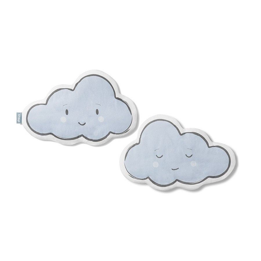 Schnappen Sie das Moment, das Kissenfoto-Cloud Blue