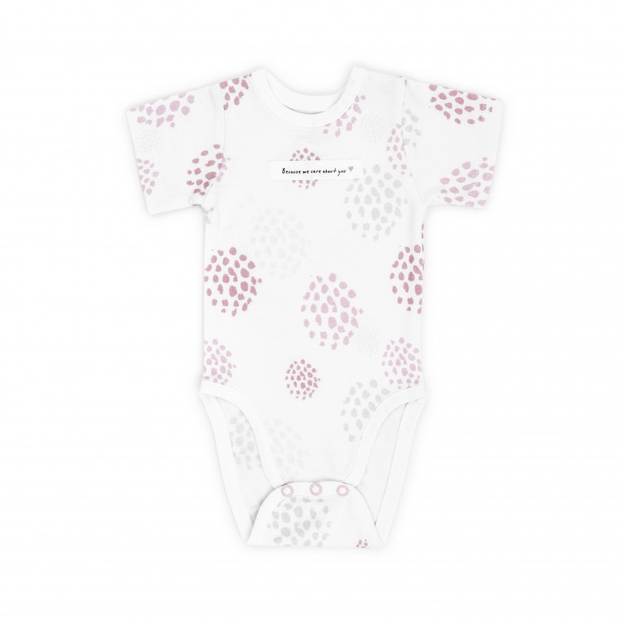 ColorStories Baby Body Shortsleeve - Dots roses - 80 cm