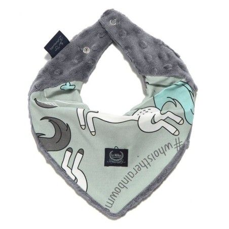 LA MILLOU SCIARPA MINKY UNICORNO ARCOBALENO CAVALIERE