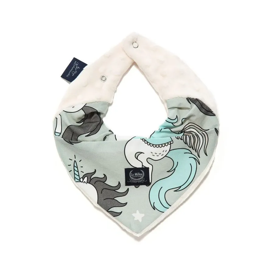 LA Millou scarf BY MAY Bohosiewicz UNICORN RAINBOW KNIGHT ECRU