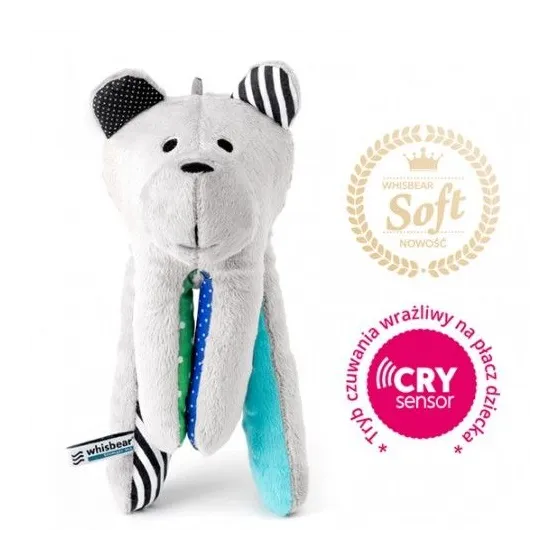 WHISBEAR SOFT SOUNDING BEAR WITH CRYSENSOR FUNCTION TURQUOISE