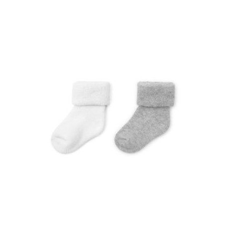 ColorStories - terry socks two pairs of gray and white 0-3 m-ce