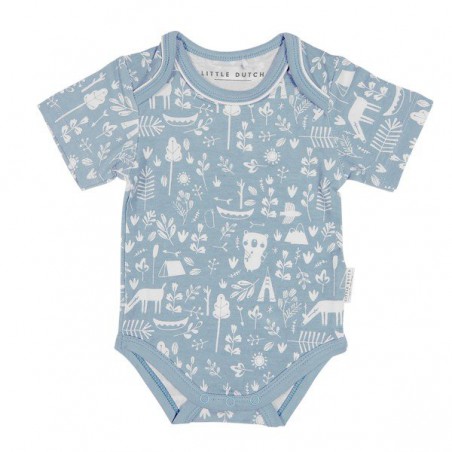 LITTLE DUTCH BODYSUIT WITH SHORT SLEEVES 74/80 ADVENTURE BLUE