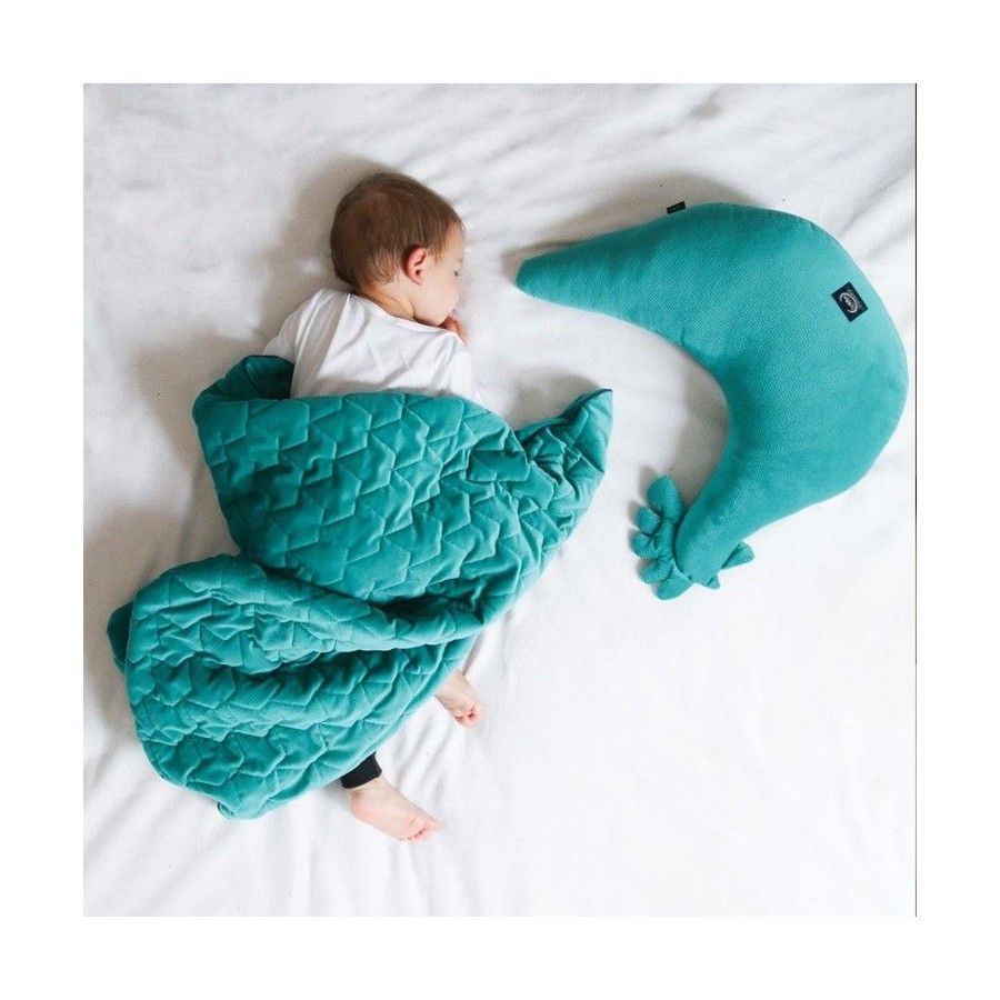 LA MILLOU PODUSZKA KURA BABCI DANY POWDER BLUE VELVET
