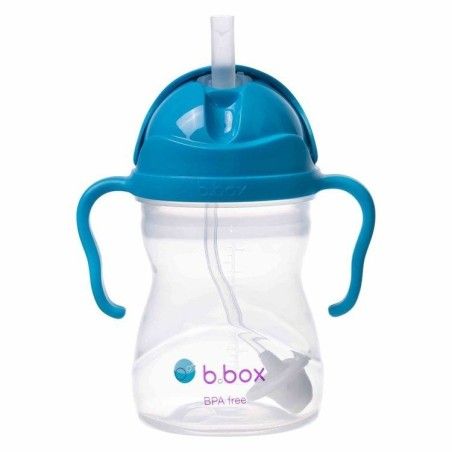B.BOX Neue innovative Wasserflasche mit einem Kobaltstroh