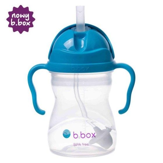 B.BOX Neue innovative Wasserflasche mit einem Kobaltstroh