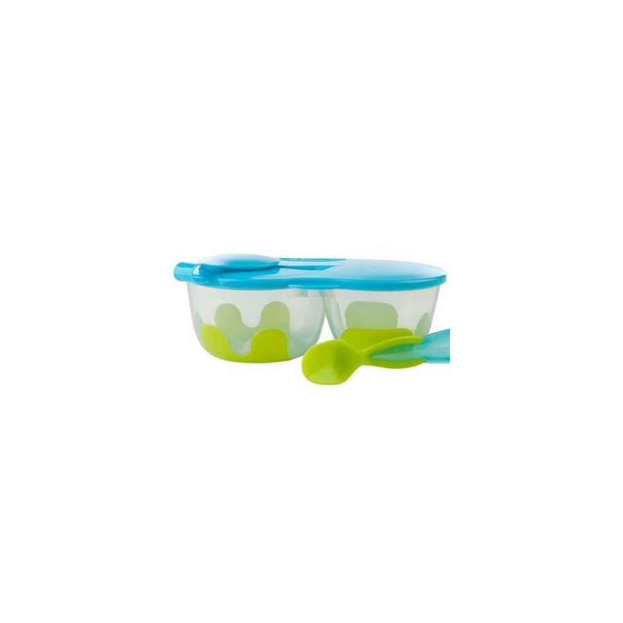 Double b.box food container b.box green-blue
