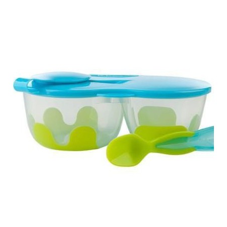 Double b.box food container b.box green-blue