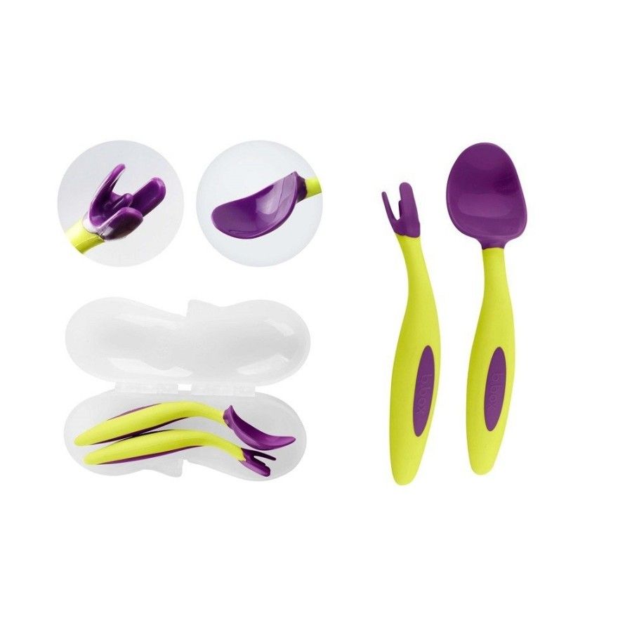 b.box Prvý príbor na učenie sa samostatne jesť – citrónový