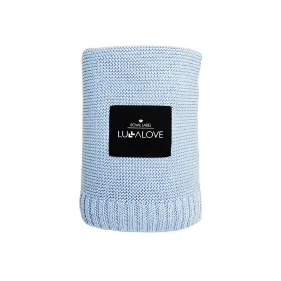 LULLALOVE KOC woven BABY BAMBOO BLUE
