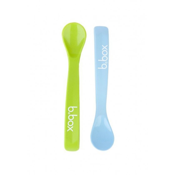 b.box silicone spoons set 2 pcs., blue-green color
