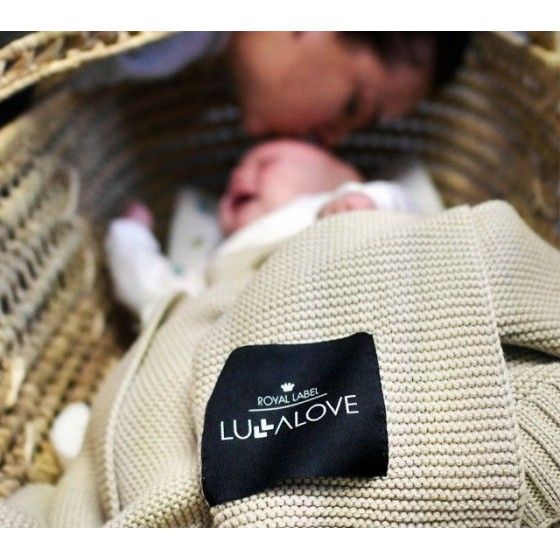 LULLALOVE Bambusz takaró szőtt tej kávé - 5902633250355
