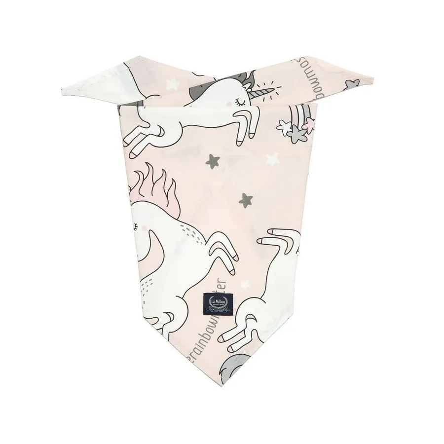 LA MILLOU BY MAY BOHOSIEWICZ TRIANGULAR HANDKERCHIEF UNICORN