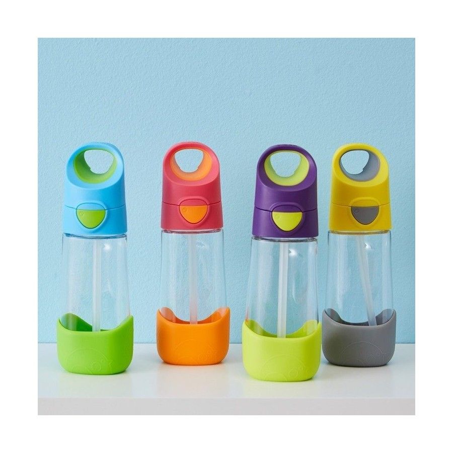 b.box Tritan-Flasche mit Strohhalm 450 ml, Meeresbrise