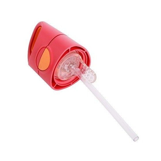 b.box Tritan bottle with 450 ml straw, strawberry shake