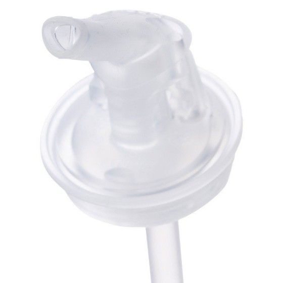 b.box Botella tritan con pajita 450 ml, batido de fresa