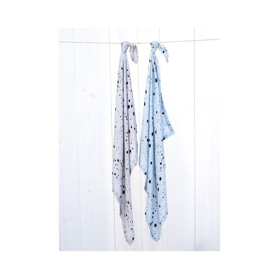 SLEEPEE 2 PIEZAS DE PAÑALES DE MUSLO GRIS/AZUL