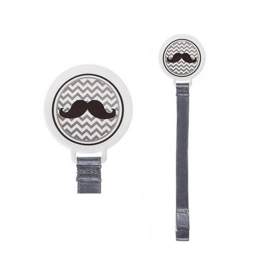 Kiokids Pendant on a pacifier Soother, mustache