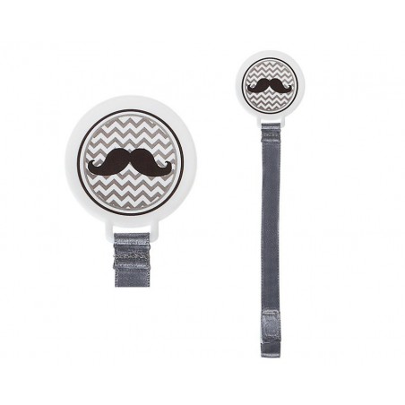 Kiokids Pendant on a pacifier Soother, mustache
