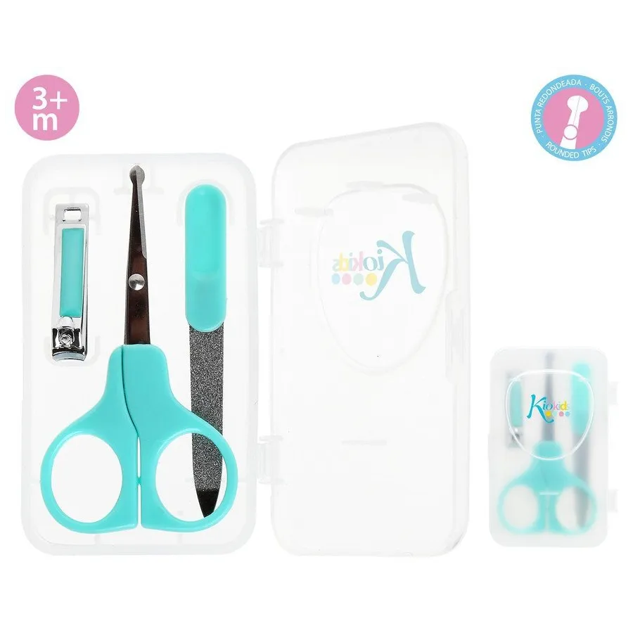 Kiokids The manicure kit is blue