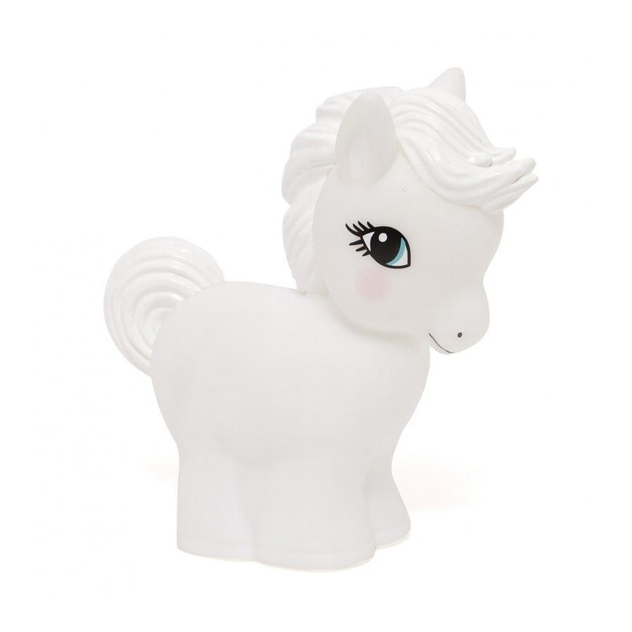 Petit Monkey - Soft pastel lamp LED white pony