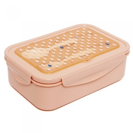 Petit Monkey - BENTO lunchbox lunchbox with cutlery Peach Drops