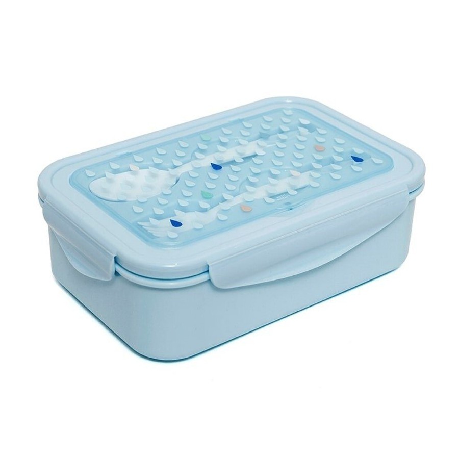 Petit Monkey - BENTO lunchbox lunchbox with cutlery sky Drops