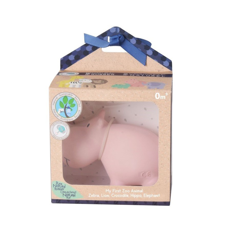 Tikiri TEETHING TOY HIPPO IN THE BOX