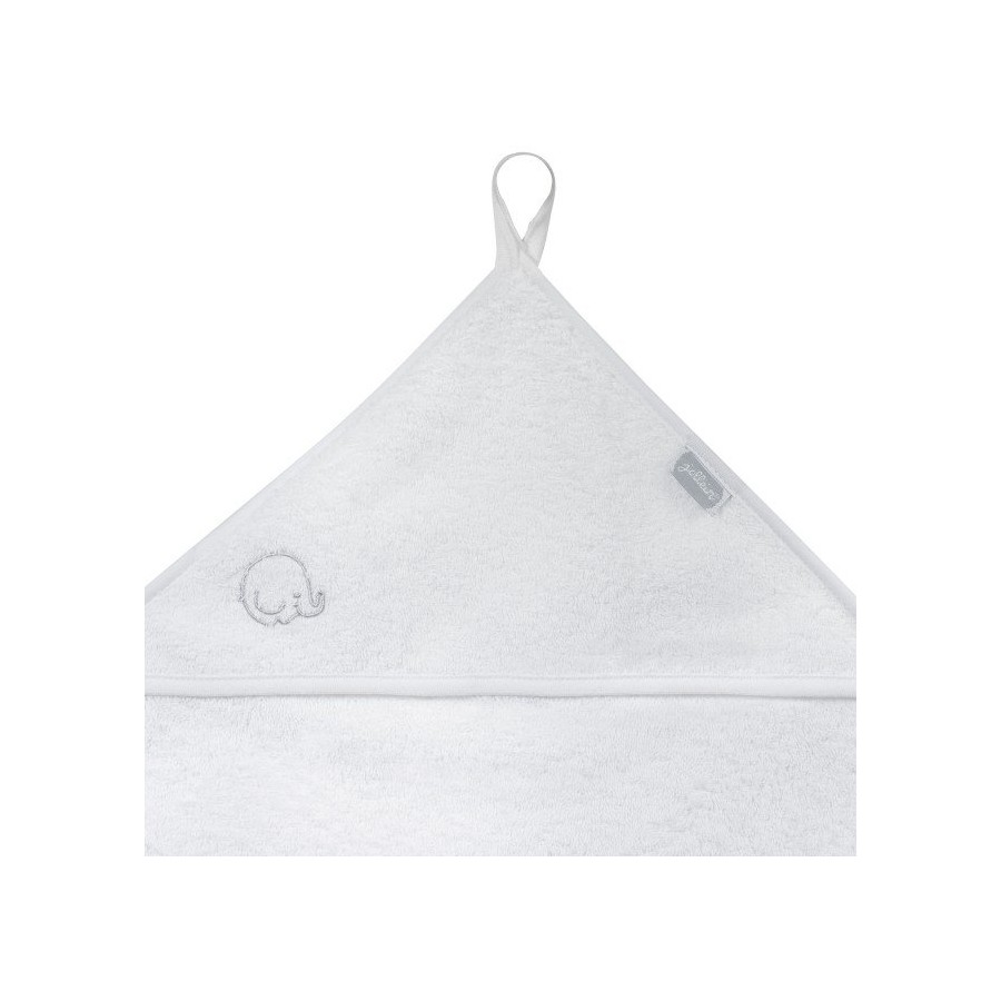 Jollein Mięciutki ręcznik z kapturem 75x75cm Biały