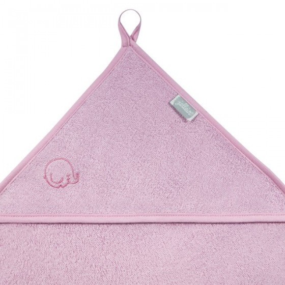 Jollein soft towel with hood 75x75cm Pink