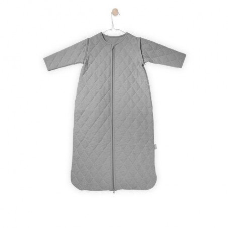 Jollein Sleeping bag to sleep with detachable sleeves Light gray mini waffle 0-6 months