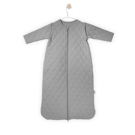 Jollein Sleeping bag to sleep with detachable sleeves Light gray mini waffle 6-18 months