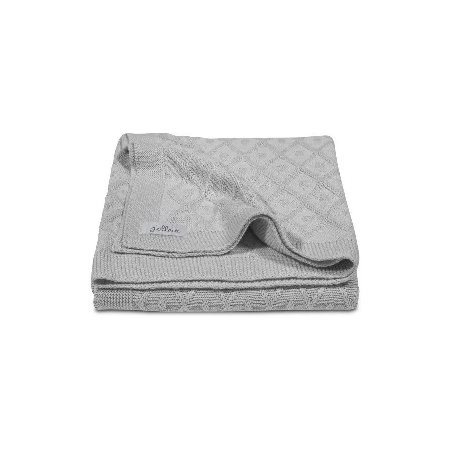 Jollein blanket woven check Diamond Vintage gray - gray