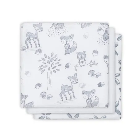 Jollein Bomullsnäsduk 31x31cm Forest Friends 3 st