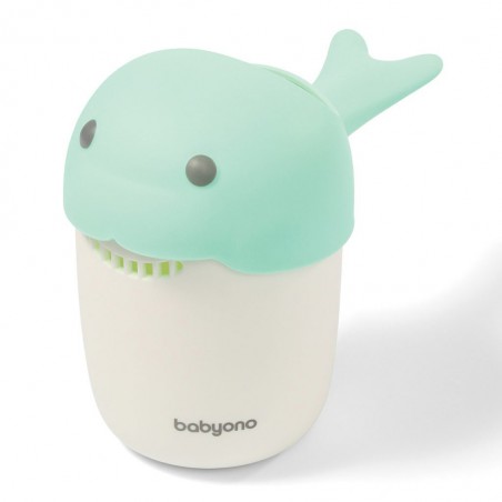 BabyOno Tumbler head WHALE - green