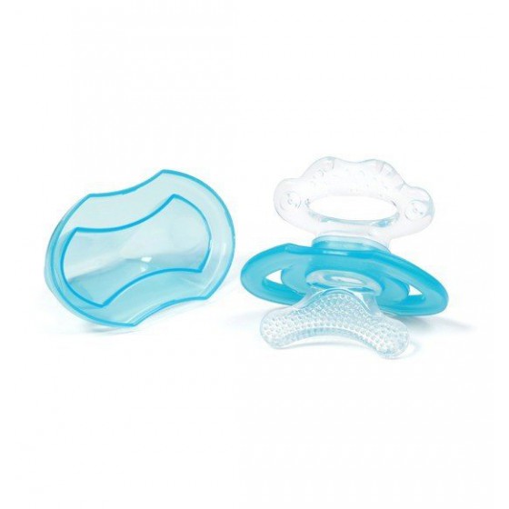 BabyOno silicone teether for babies BLUE
