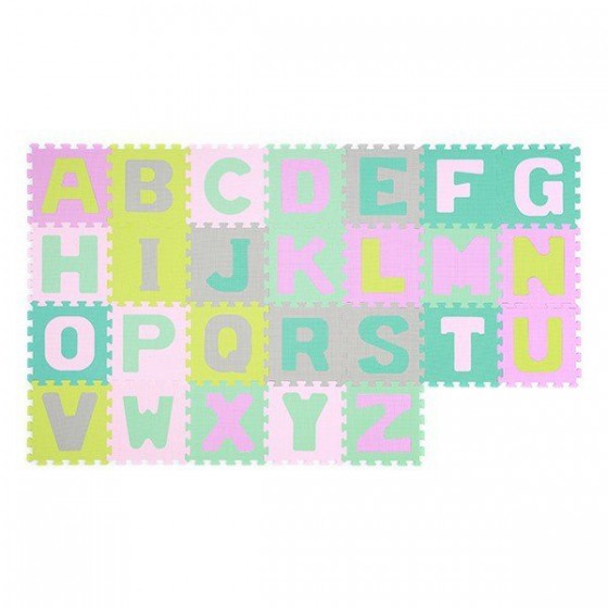 BabyOno 26szt foam alphabet puzzle - pastel