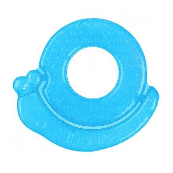 BabyOno Gel teether for babies snail - blue