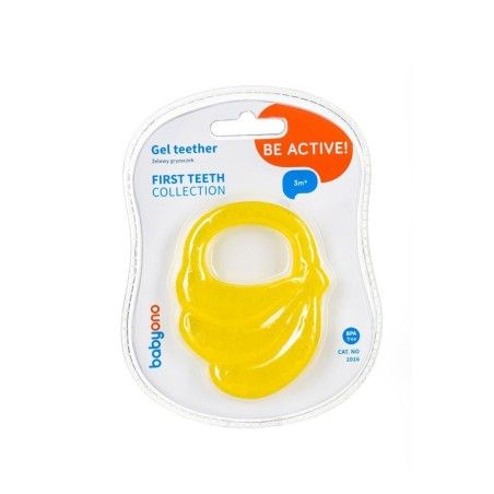 Babyono Gel Teether per bambini Bananas - Giallo