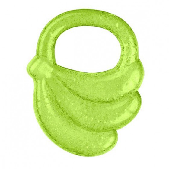 BabyOno Gel teether for babies banany- green