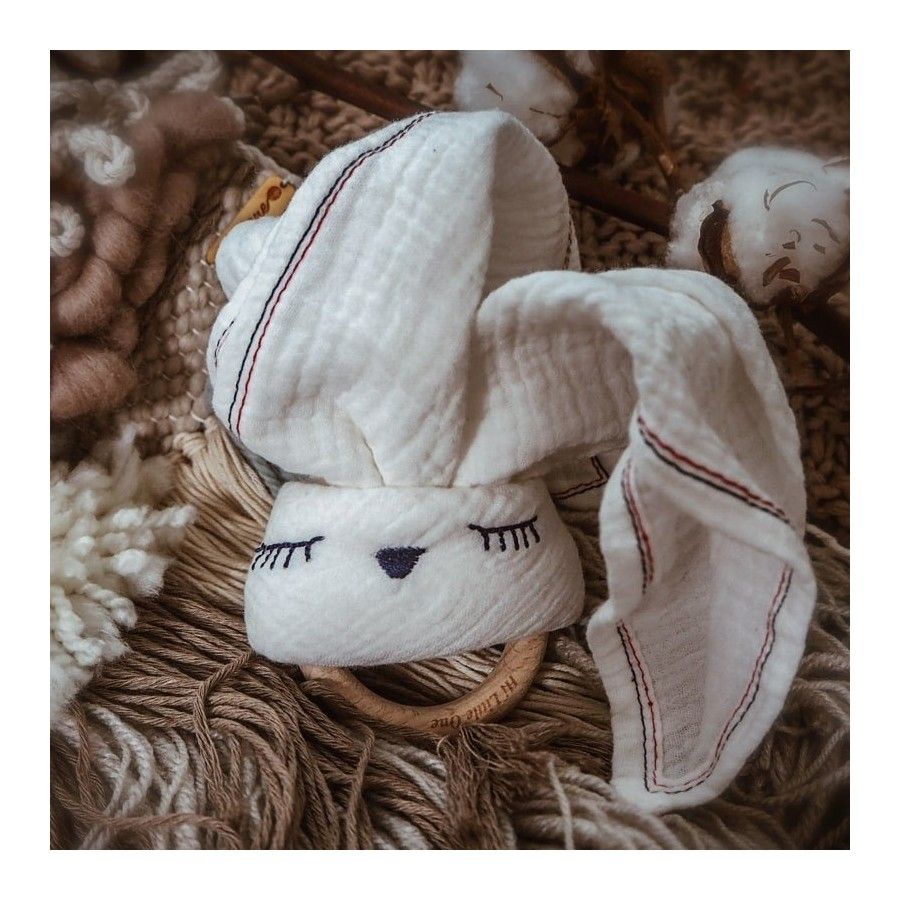 Hi Little One - Mu-Tonfisk Cuddly med en sömnig kanin